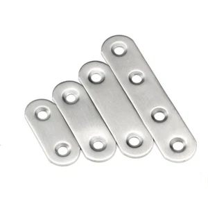 Stainless Steel Repair Plate Flat Straight Fixing Mending Corner Brace Bracket - Picture 1 of 12