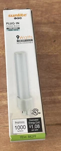 Sunlite LED  Plug -In  9w (PLD26 Equivalent) G24d Base, Warm White 30K - Picture 1 of 8