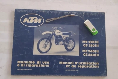 MANUALE OFFICINA KTM MC GS 240 250 - su Chiavetta USB - Immagine 1 di 3