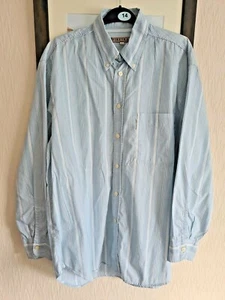 FIRETRAP Mens Striped Shirt - Size Large - Retro Vintage 90s/Fancy dress -Used, - Picture 1 of 8