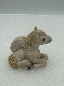 Vintage Stone Critters Pegasus Horse Figurine Miniature - Picture 1 of 8