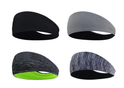 Herren Sport Stirnband Schweißband Kopfband Haarband Elastische Stirnbänder - Bild 1 von 4