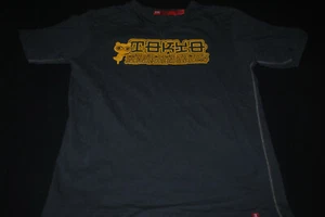 Esprit EDC True Vintage Aufdruck Tokyo 3 fach Naht T-shirt shirt Größe L Grau - Bild 1 von 3