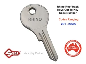 Mitsubishi & Rhino Roof Rack Keys Made To Code Number-Codes: 2D1 - 2D222-Thule - Picture 1 of 5