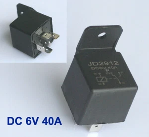 Relais 6V 40A Schliesser NO KFZ Arbeitsstromrelais Schaltrelais 5 pin Bike DHL - Bild 1 von 4