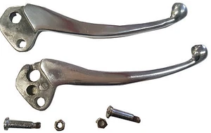 ukscooters LAMBRETTA POLISHED ALLOY BALL END LEVERS & PINS CLUTCH BRAKE GP S3