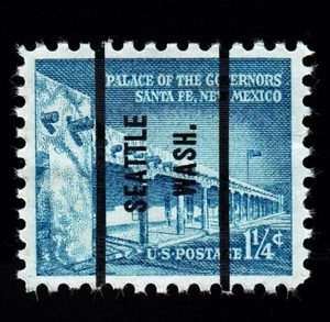 1031A Palace of the Governors 1 ¼ c Bur Precancel “Seattle Wash.” PSS-71 MNH OG - Picture 1 of 1