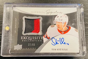 2024-25 2023-24 Exquisite Material Signatures Tim Stutzle 3 Color Patch Auto /65 - Bild 1 von 2