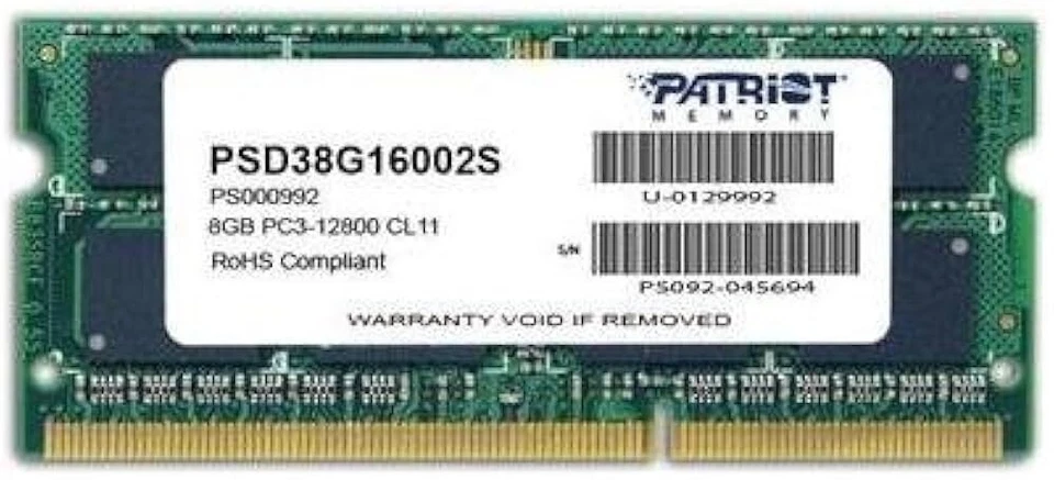 Patriot Memory Serie Signature SODIMM Memoria singola 8 GB 1600mhz (1x8gb)