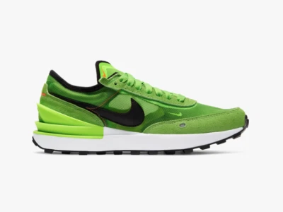 Nike Waffle One 'Electric Green' (GS) DC0481-300 Size 4.5-7 Kid's Casual School - Image 1 of 4
