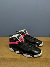 JORDAN 6 RINGS  323399-061 Black Hyper Pink White Size 9 9Y