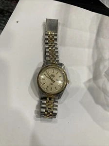 Orologio Uomo Vintage Timex Indiglo Quarts Acciaio Inox Necessita Batteria - Foto 1 di 6