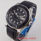 40mm Bliger Date Week Japonia NH36 Automatyczny zegarek męski Szafirowe szkło Gumowy pasek