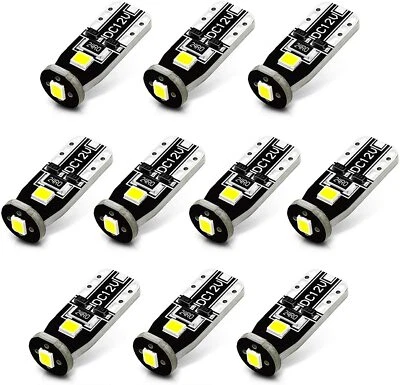 JDM ASTAR 10x Cool White T10 168 194 175 LED Interior Dome Map Light Bulb PX SMD - Image 1 of 4