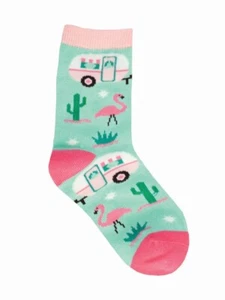 Socksmith Kids Socks 2-4 yrs – Retro Glamp Flamingo KC70993 - Picture 1 of 4