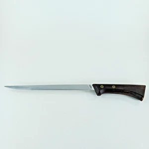 VTG Western Stainless Steel 8" Fixed Plain Blade Full Tang Fish Fillet Knife - Picture 1 of 19