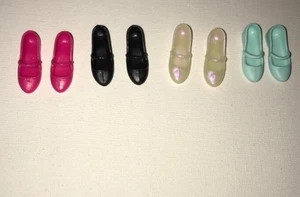 Barbie Doll Cross Bar Shoes Mary Janes Original Flat Feet Barbie Shoes Only