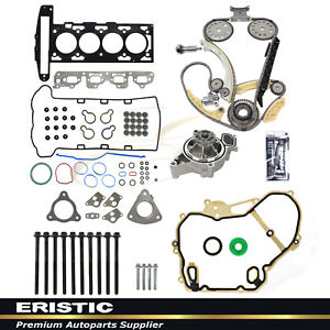 Fits 00-06 GM 2.0L 2.2L 2.4L DOHC Ecotec Head Gasket Bolts Timing Kit Water Pump