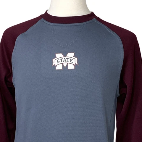 Mississippi State Bulldogs Sweatshirt Mens Small Adidas Sweater Fleece College S Cover