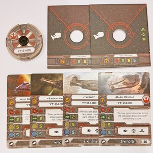Star Wars Miniatures X-Wing Cards YT-2400 OUTRIDER #swx23 Dash Rendar Rebel