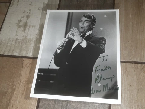 Dean Martin signed 8x10 photo Vegas Performer "Rat Pack" RARE! FREE SHIPPING! Cover