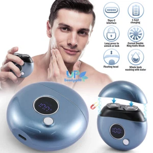Portable Electric Razor Mini Shave Shaver for Men Rechargeable Wet Dry Travel - Picture 1 of 14