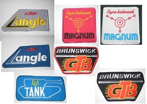 LOTE de 219 parches de bolos vintage años 70 80 ebonita Brunswick Amf EUI NOS - Imagen 1 de 8