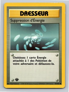 Suppression d'Energie 92/102 Basisset 1. Auflage französische Pokémonkarte TCG - NM - Bild 1 von 2