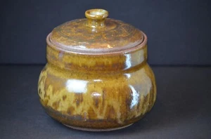 Art Pottery Pot with Lid Dated and Signed by Artist - Picture 1 of 12