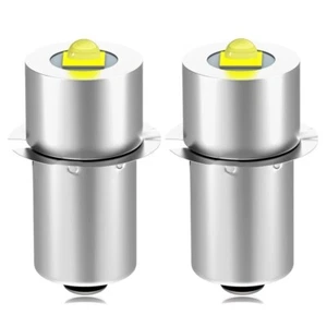 P13.5S LED Taschenlampe Birne, 6V-24V 3W, Arbeitslicht Ersatz Birne, 2 Stück - Bild 1 von 9