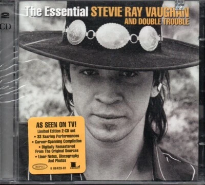 STEVIE RAY VAUGHAN & DOUBLE TROUBLE - The Essential - 2xCD Album *NEW & SEALED* - Image 1 of 2