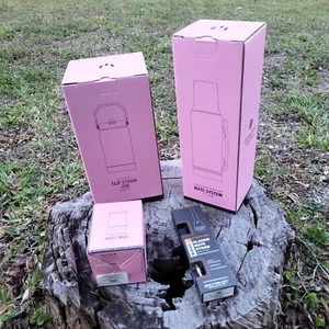 COMBO Stanley X Messi GOAT Pink Thermo Mate System Iceflow Jug Straw Bombilla - Picture 1 of 12