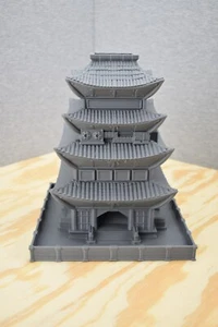 Torre de dados asiática distópica - Torre de dados DND - Bandeja de dados DND - Juego de rol de mesa - Rollo - Imagen 1 de 8
