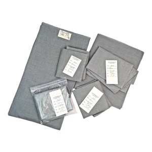 Large Lot 28 ct Linen "Twilight Blue" Counted Cross Stitch Fabric | 6 Large Pcs - Picture 1 of 2