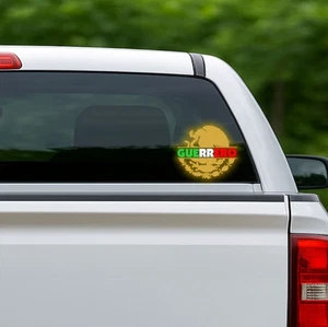 Guerrero Reflective Sticker with Mexican Coat of Arms Tricolor Vinyl Decal - Picture 1 of 3