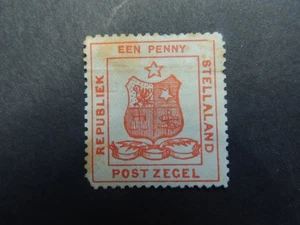 1884 Bechuanaland Stellaland 1d red SG1 NO GUM & FOXING TO BOTH SIDES - Picture 1 of 2