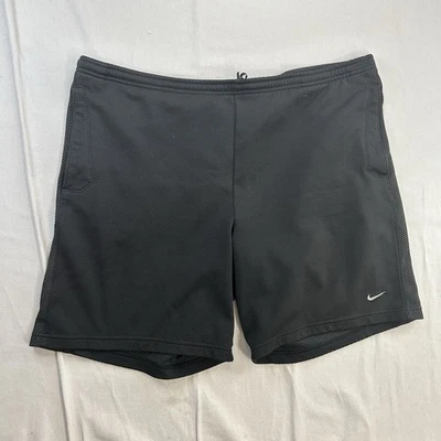 Pantalones Cortos de Correr Nike Dri-FIT para Hombres XL Negros 8" Ajuste Estándar Bolsillos de Poliéster Foto 1 de 4
