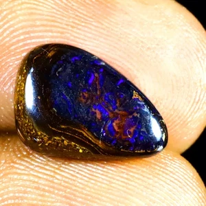 3.94 ct Fancy (12.69 x 9.13mm) Natural Australian Koroit Boulder Opal - Picture 1 of 2