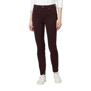 Buffalo David Bitton Ladies' High Rise Tencel Blend Pants, Burgundy 8/29 - Picture 1 of 3