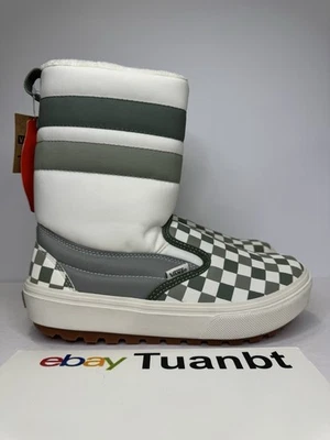 NUEVAS Vans Slip-On VansGuard Para mujeres Botas de Nieve Cuadros Pastos Marinos INVIERNO Foto 1 de 4