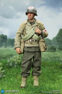 1:6 Scale DiD WWII US 2nd Ranger Battalion Medic Wade 12" Figure A80189 - Image 1 of 4