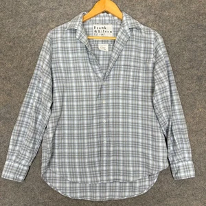 Frank & Eileen "Eileen" italienisches Oversized Flanellhemd Damen XS relaxed kariert - Bild 1 von 13