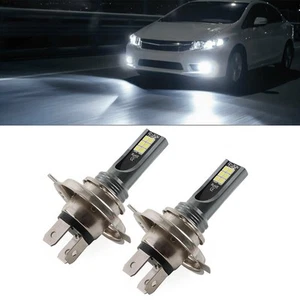 PairH4 LED Headlight High Low Beam Bulb White Light Lamp Headlamp Bulbs - Picture 1 of 12