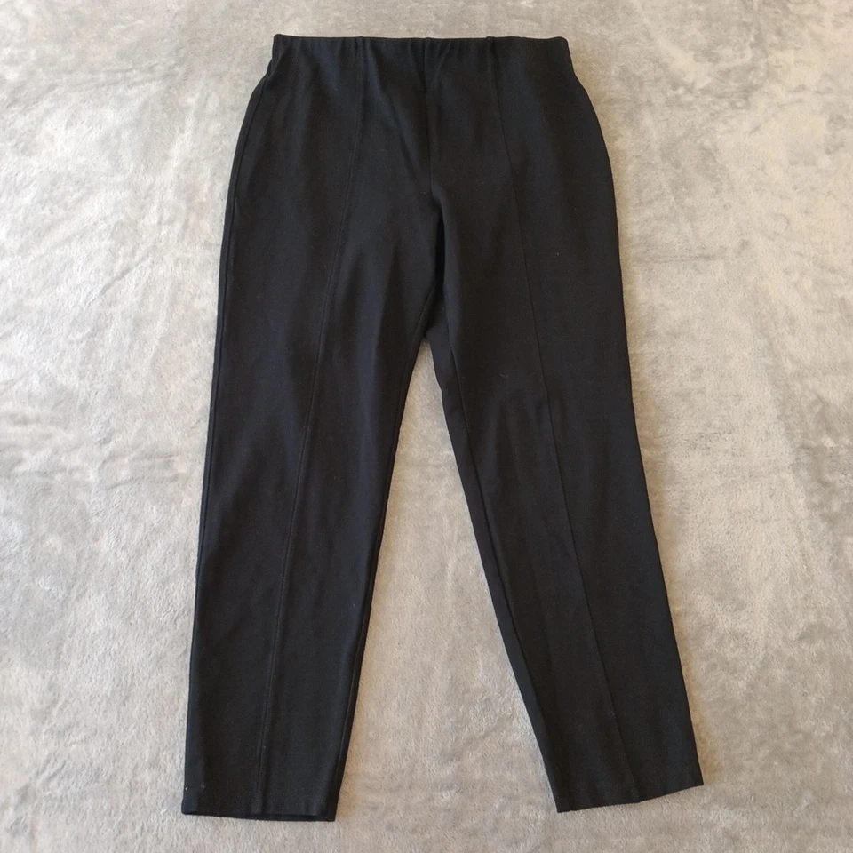 Pantalones al tobillo Old Navy para mujer grandes negros ajustados tiro alto 30x25 Foto 1 de 4