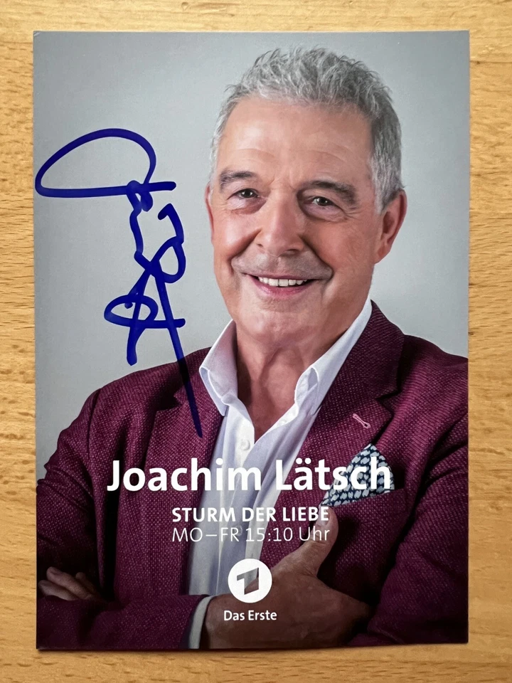 Joachim Lätsch AK ARD Sturm der Liebe Autogrammkarte original signiert 2 - Bild 1 von 1
