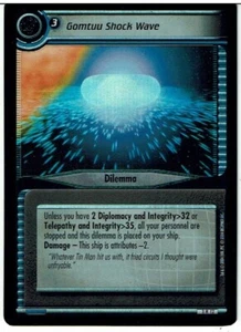 TAR TREK CCG 2E REFLEXIONES 2.0 FOIL CARD GOMTUU SHOCK WAVE 3R12 ex - Imagen 1 de 1