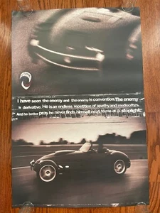 Vintage PANOZ AIV Roadster Poster Advertising Promo Rare "Enemy Is Convention" - Picture 1 of 5