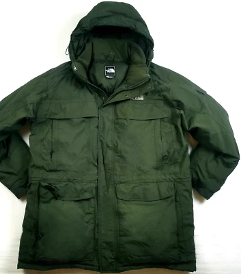 *HOT Men's THE NORTH FACE @ HYVENT McMURDO PARKA DOWN HOOD PUFFER GREEN Coat XL - Image 1 of 4