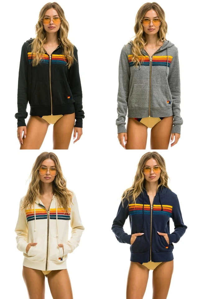 Aviator Nation - 5-Stripe Zip Hoodie (Select Color/Size) - Image 1 of 1