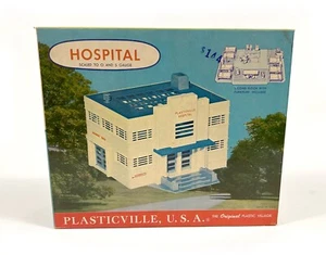 SCARCE Plasticville 1902 198 Hospital in SCARCE LATE BOX MINT C10 NOS - Picture 1 of 12